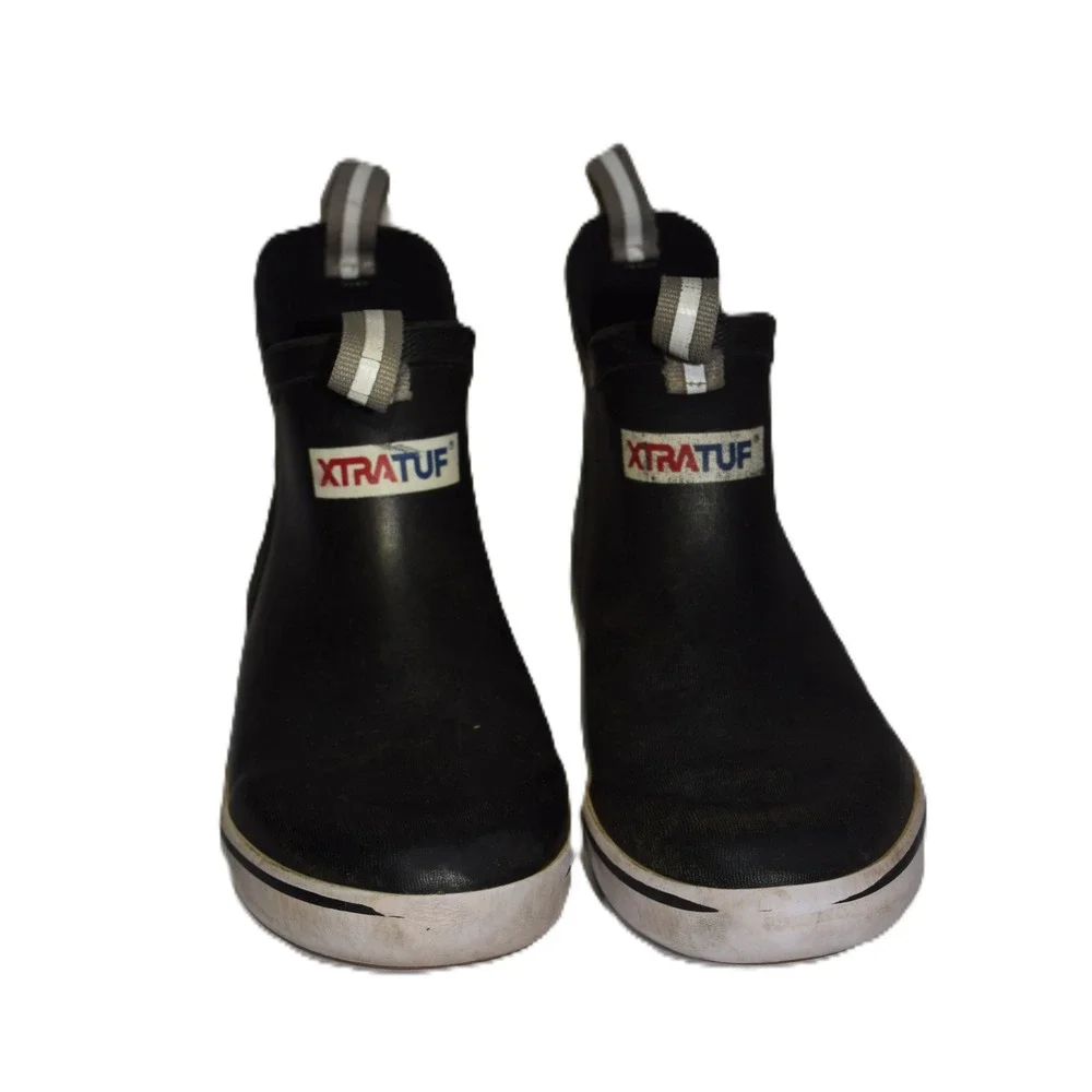 XTRATUF Ankle Deck Boot Kids 2M Black Good Waterproof Slip Resistant